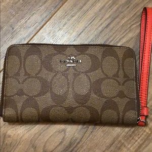 Coach phone wristlet